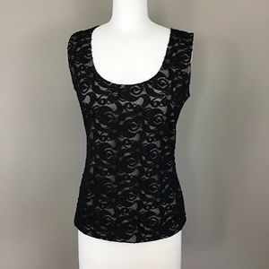 Jonden Black Lace Tank Size Small